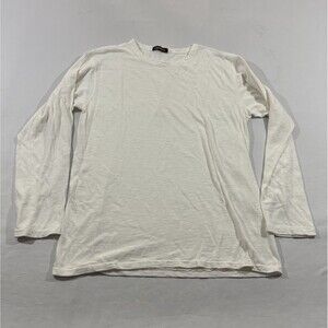 Mister Freedom The Sportman White Stanley Long Sleeve Cotton T-shirt Sz M USA